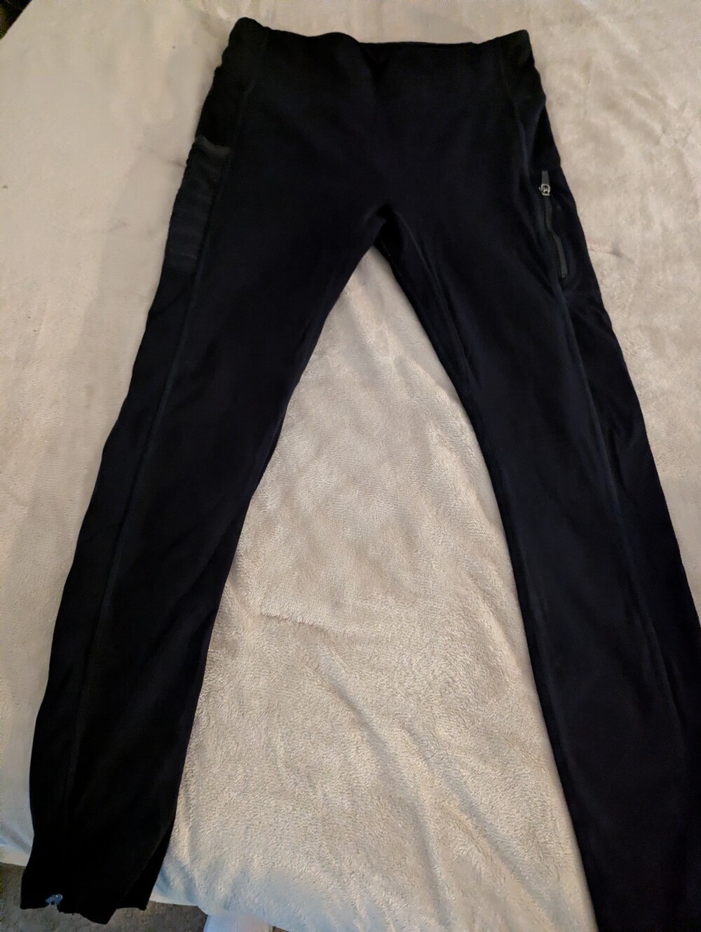 Fabletics Men's Black Performance Joggers with Zipper Pocket